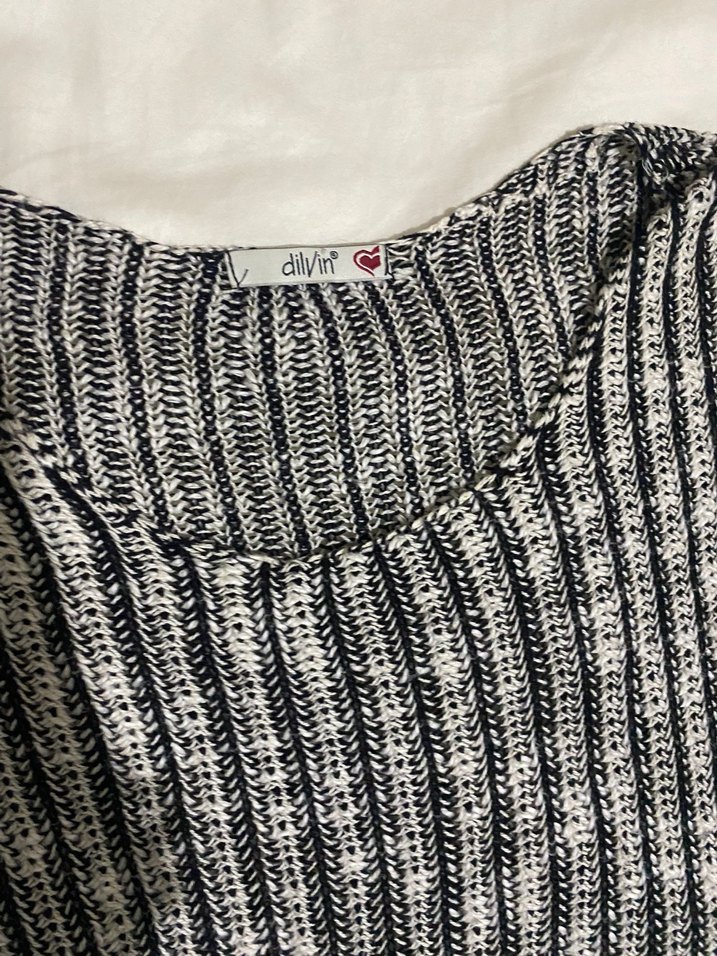 Gri Örgü Kadın Triko Kazak - Görsel 2