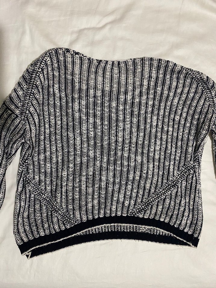 Gri Örgü Kadın Triko Kazak - Görsel 3