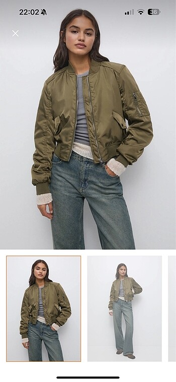 Haki bomber ceket