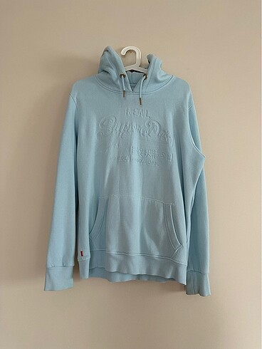 Unisex Superdry Sweatshirt Kapşonlu Şardonlu
