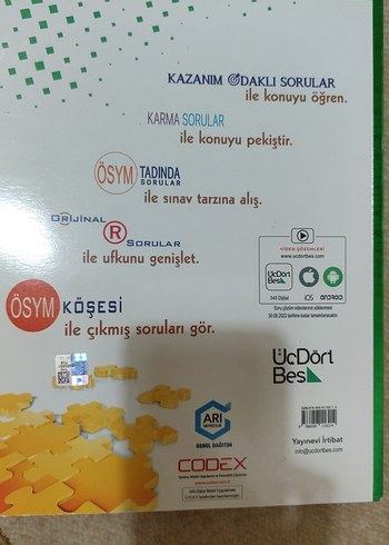  TYT Biyoloji Soru Bankası - ÜçDört Beş