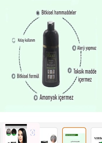 Yaxe Siyah Saç Şampuanı - Görsel 3