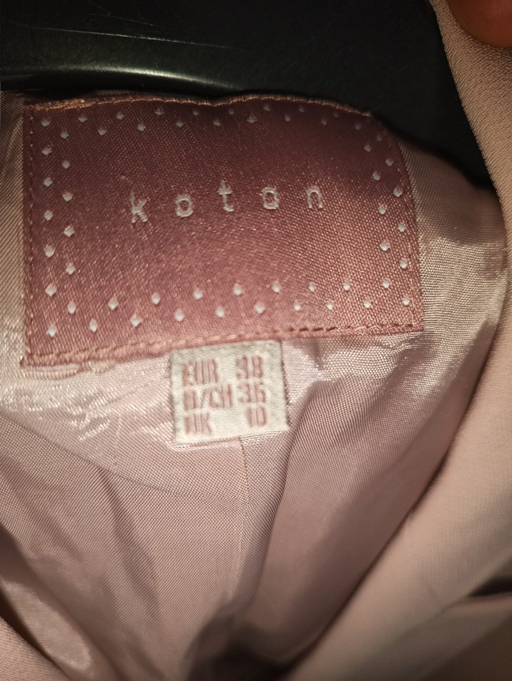 pembe  Kadın Ofis Blazeri Düğmeli - Görsel 4