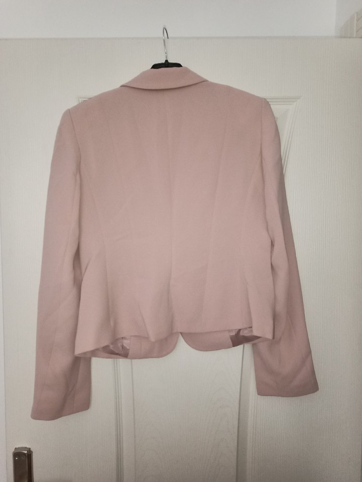 pembe  Kadın Ofis Blazeri Düğmeli - Görsel 3
