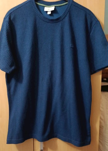 Lacoste Lacivert Waffle Triko Tisort