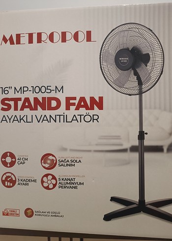 Siyah Ayaklı Vantilatör - Görsel 2