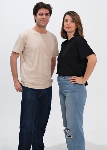 s Beden Unisex %100 Pamuk Oversize Tişört