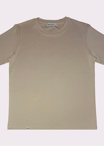 s Beden camel Renk Unisex %100 Pamuk Oversize Tişört