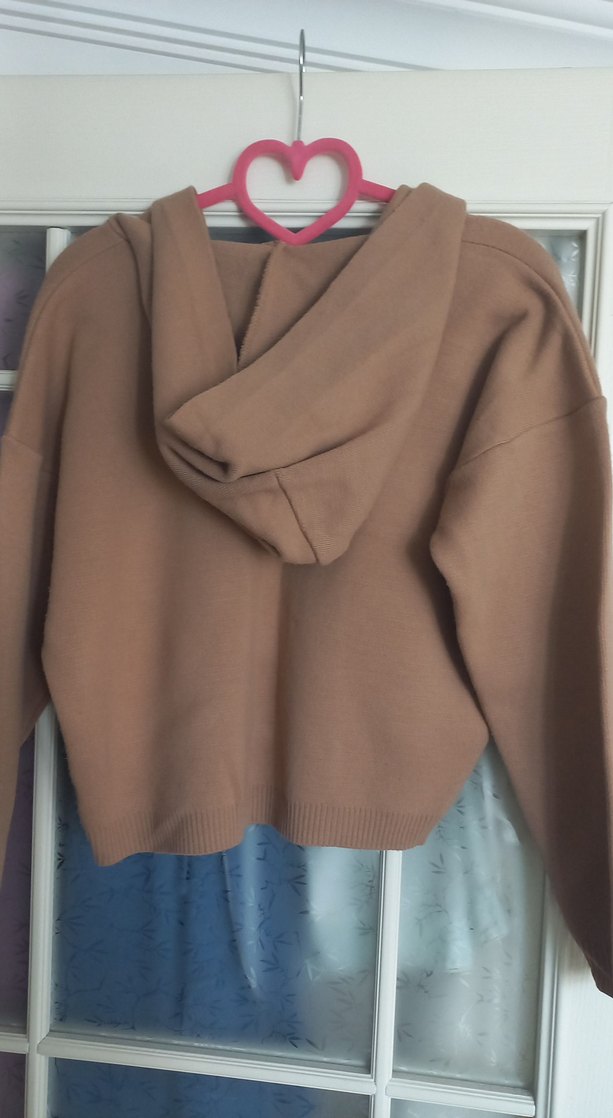 Bej V Yaka Sweatshirt - Görsel 2