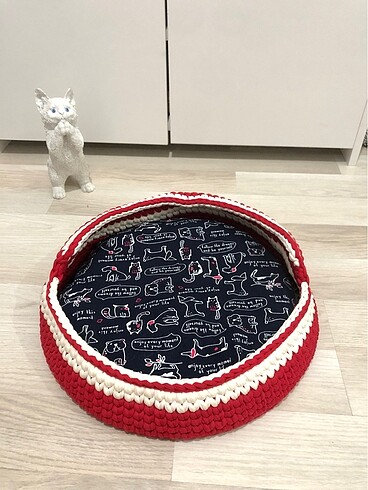  Örgü kedi yatağı