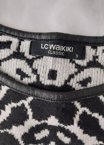 LCW Grace Leopar Desenli Bisiklet Yaka Kazak - Görsel 6