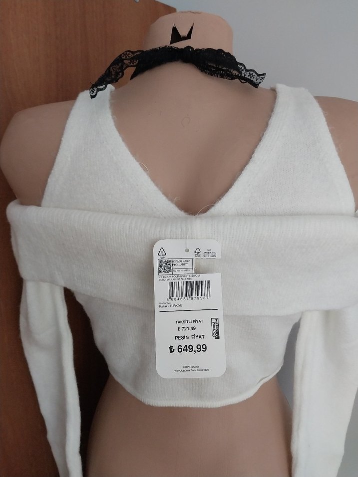 Etiketli Şahane Crop Top bluz - Görsel 4