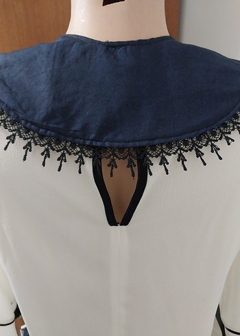 Tasarım sıfır brokar kumaş seyyar abiye yaka - Görsel 6