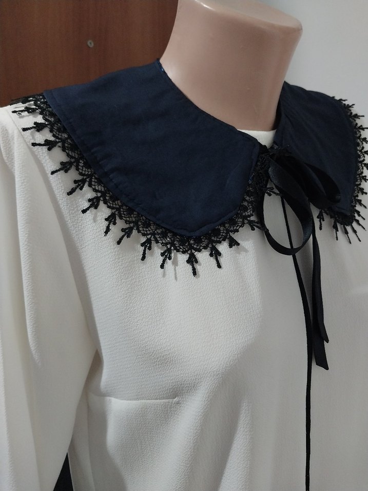 Tasarım sıfır brokar kumaş seyyar abiye yaka - Görsel 5