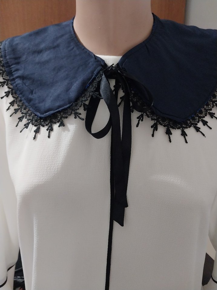 Tasarım sıfır brokar kumaş seyyar abiye yaka - Görsel 4