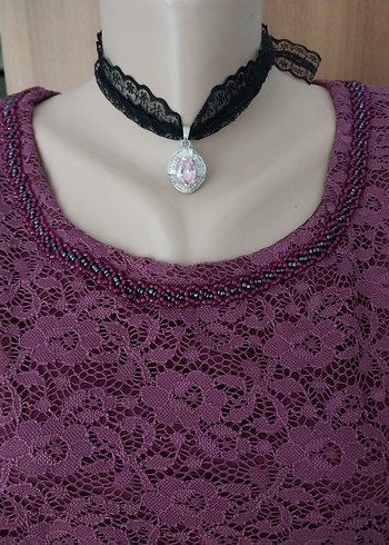 Özel tasarım şık abiye dizalti elbise - Görsel 3