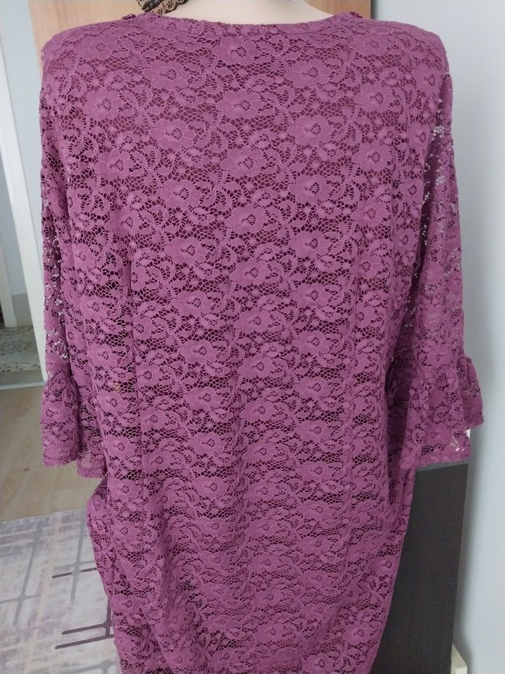 Özel tasarım şık abiye dizalti elbise - Görsel 4