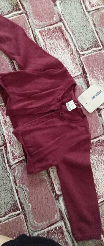 9-12 Ay Beden Bordo Hırka