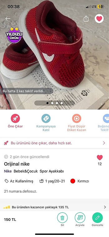 Nike ayakkabı