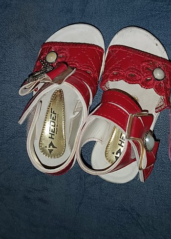 Vicco Pembe Nakışlı Kız Çocuk Sandaletleri Velcro