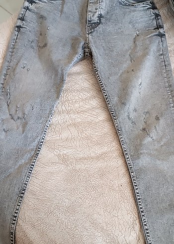 Denim&Co Gri Regular Fit Erkek Kot Pantolon