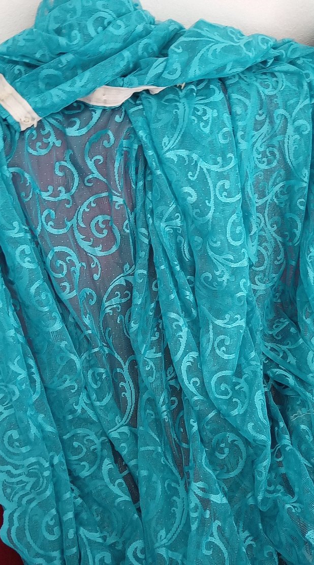 İşlemeli Turkuaz Bohem Perde - Görsel 4