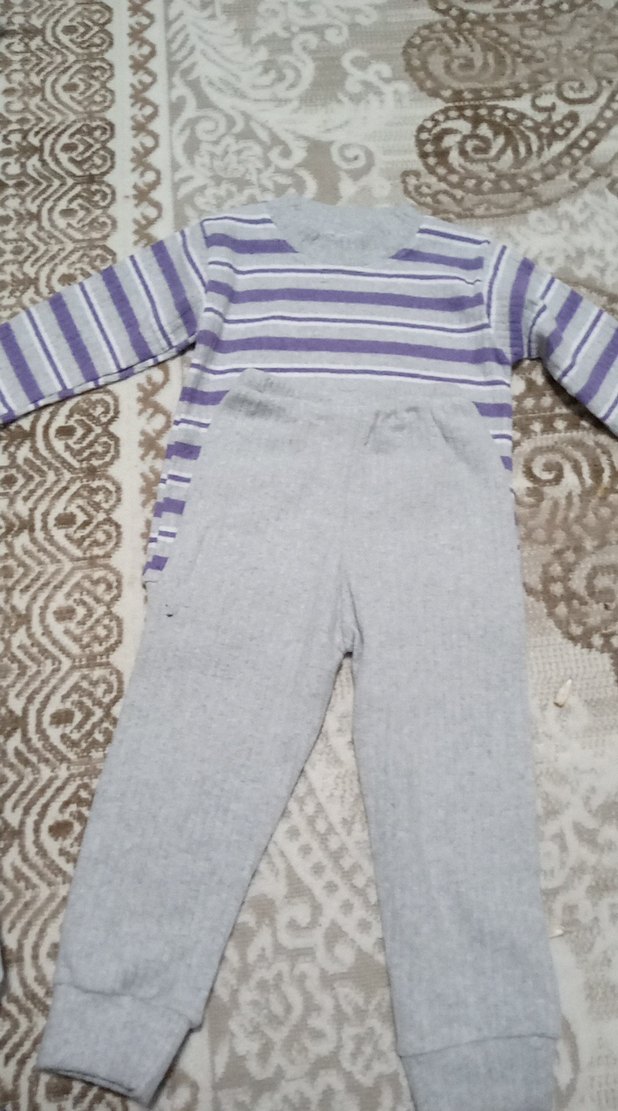 Gri Erkek Bebek Triko Takım - Görsel 2