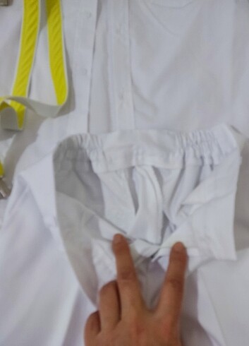 Beyaz pantolon kostum - Görsel 8