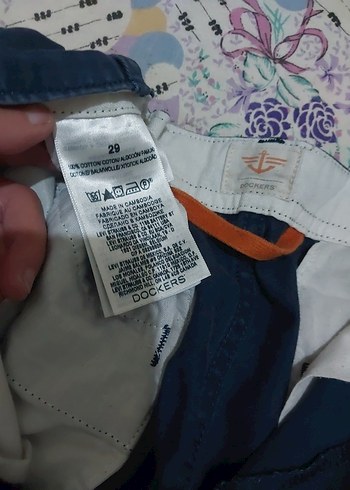 Erkek Lacivert ince kot şort  - Görsel 5