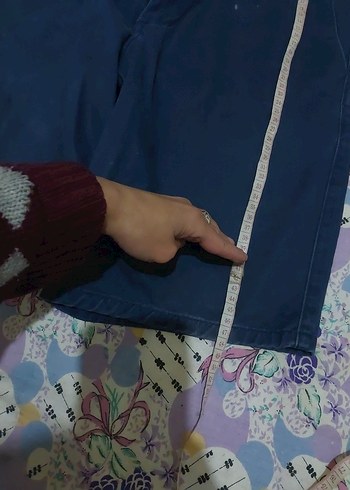 Erkek Lacivert ince kot şort  - Görsel 9