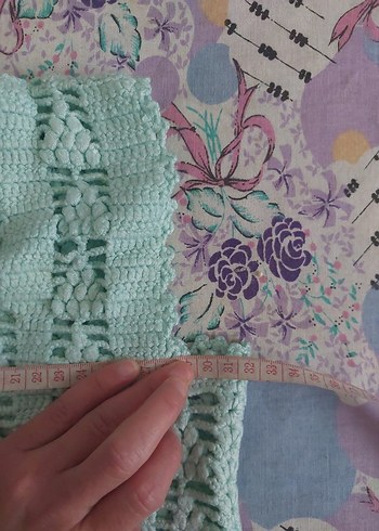 Kız Çocuk yeşil örgü yelek - Görsel 6