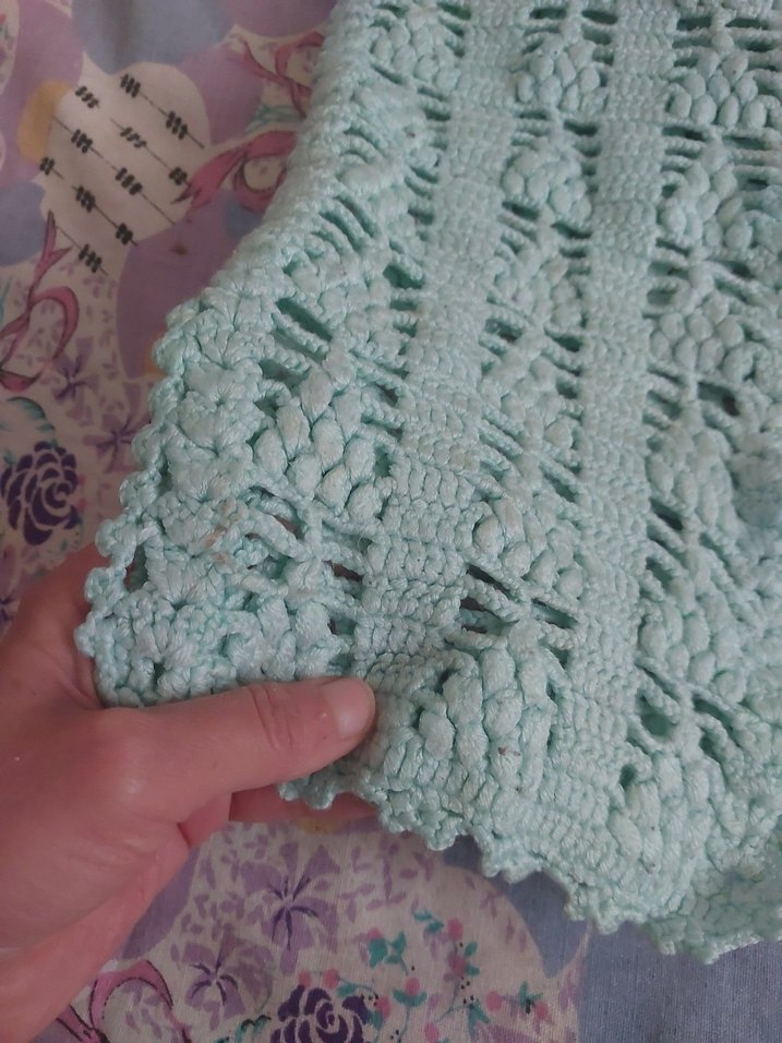 Kız Çocuk yeşil örgü yelek - Görsel 2