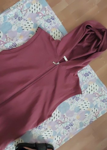 Kapüşonlu kolsuz kadin spor tunik - Görsel 8