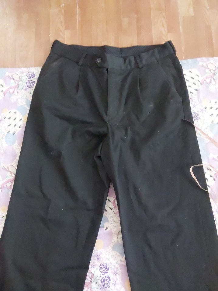 ERKEK SİYAH KUMAŞ PANTOLON  - Görsel 2