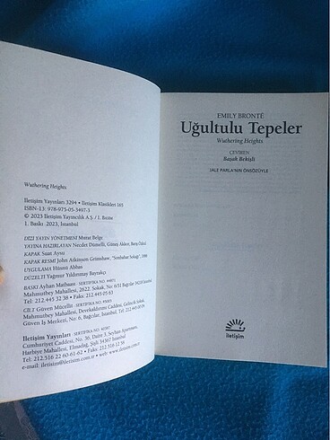 Beden Renk Uğultulu Tepeler-Emily Bronte