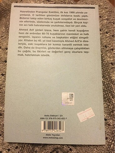 Ahmed Arif-Hasretinden Prangalar Eskittim - Görsel 2
