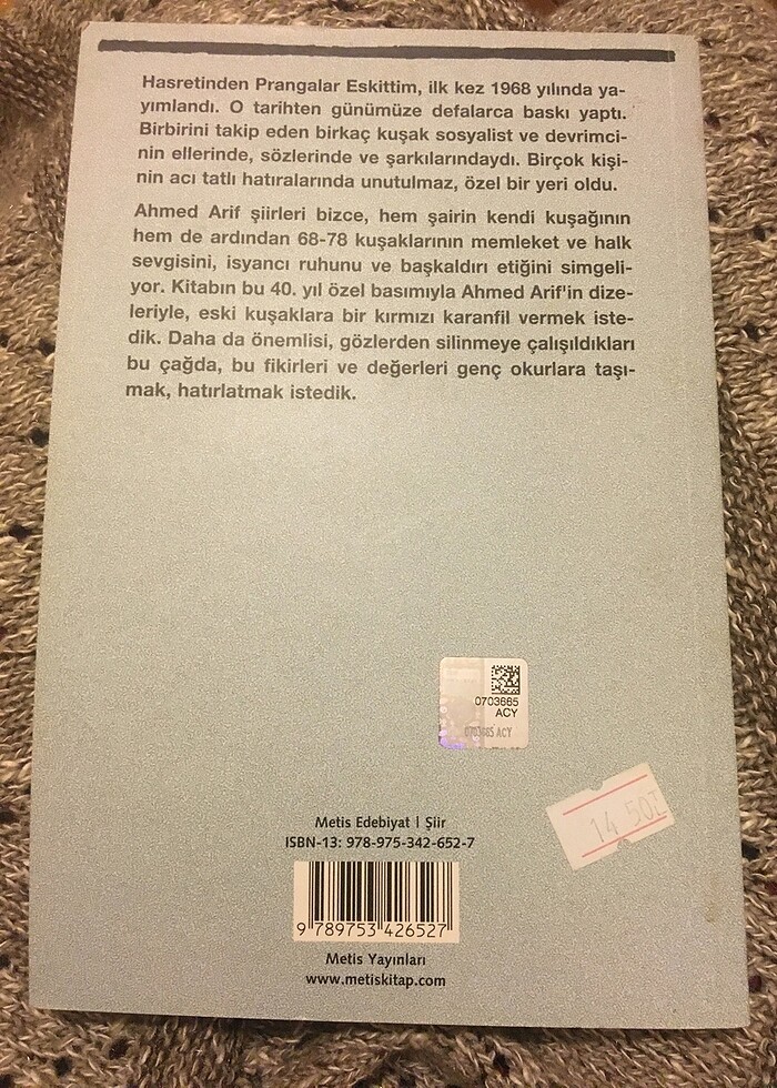 Ahmed Arif-Hasretinden Prangalar Eskittim - Görsel 2