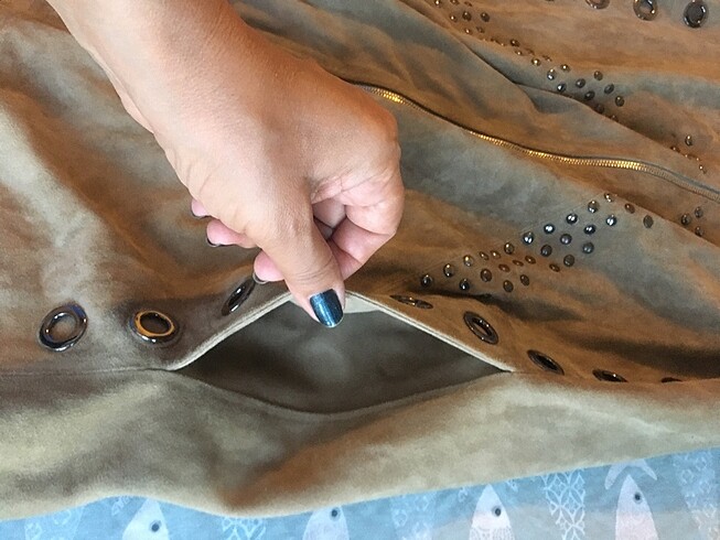 X Deri Show Güderi Elbise - Görsel 6