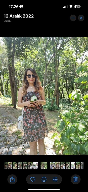 Günlük çiçekli elbise