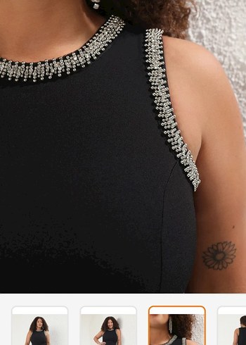 46 Beden Siyah Strappy Midi Gotik Abiye Elbise