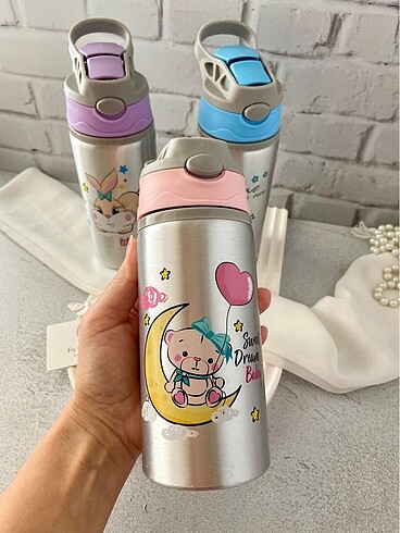 Diğer Metal matara suluk pembe