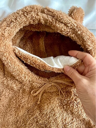5-8 Yaş, 22 cm Beden Peluş ayıcık şapka bere
