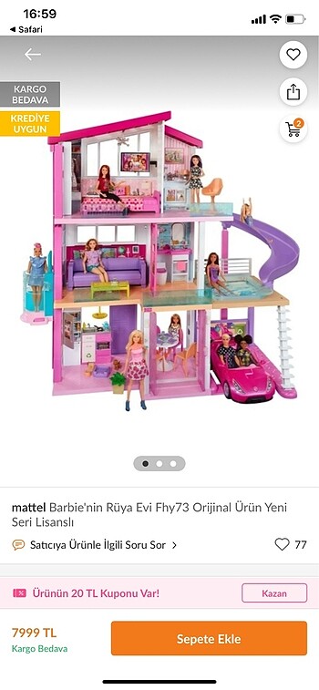  Tertemiz barbie evi