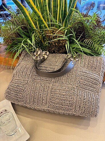 Beden gri Renk #Handmade el emeği büyük çanta