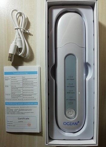SINKA Ultrasonik Spatula Yüz Akne Giderici Siyah Nokta Temizleme