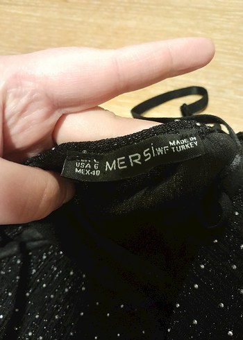 Kadınlar için Siyah Payetli Uyku Maskesi - Görsel 3