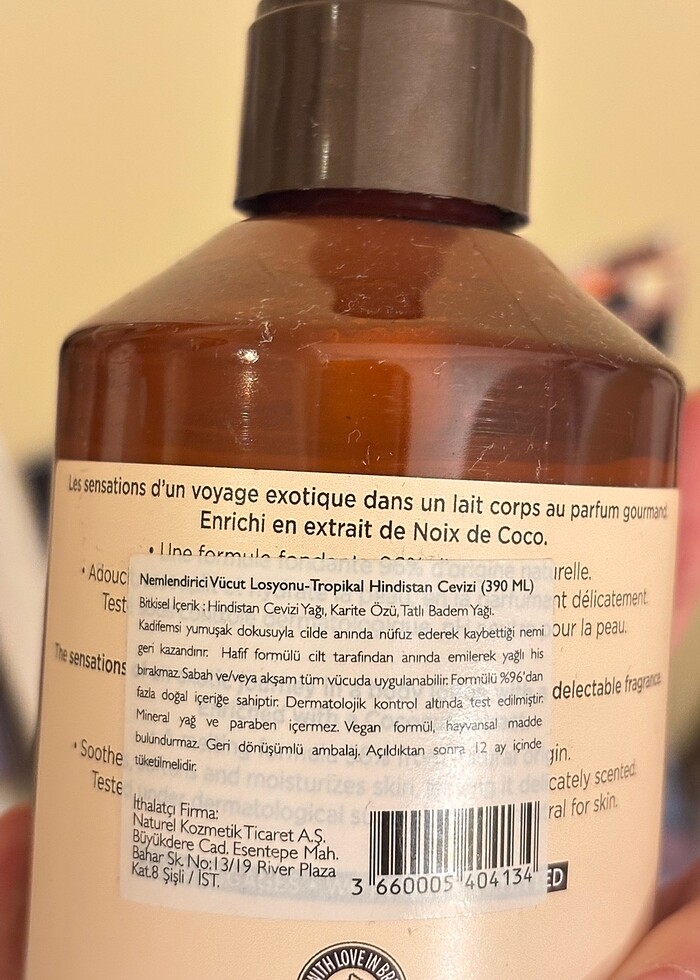 Yves rocher hindistan cevizli vücut losyonu - Görsel 2