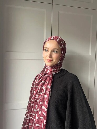 Bambu Saten Işıltılı Şal