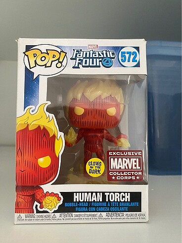 Human Torch Glow İn the Dark Funko Pop