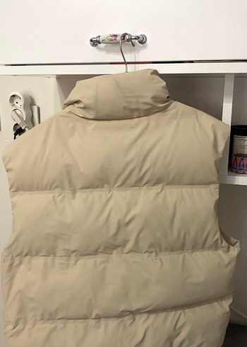 Zara Bej Fermuarlı Kadın Şişme Yelek - Görsel 3